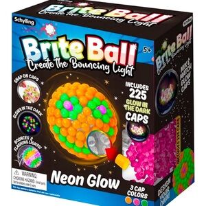 Schylling Brite Ball Glow - Neon Pink, Green & Orange